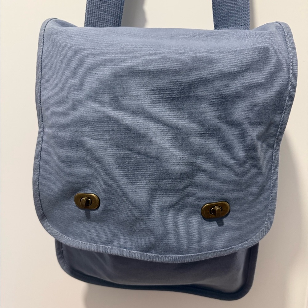 Comfort Colors Slate Blue Men's Messenger Bag